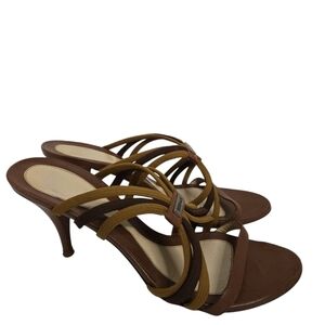 Versace Brown Slides Size 39